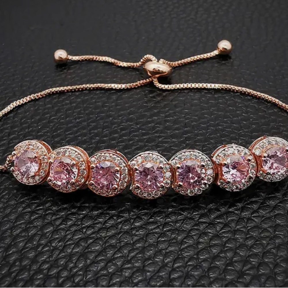 Rose gold pink bracelet